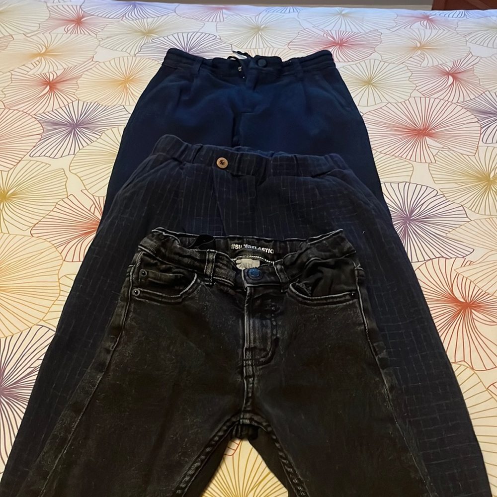 ZARA LOT OF PANTS/JEANS BOY 6 YEAR OLD
